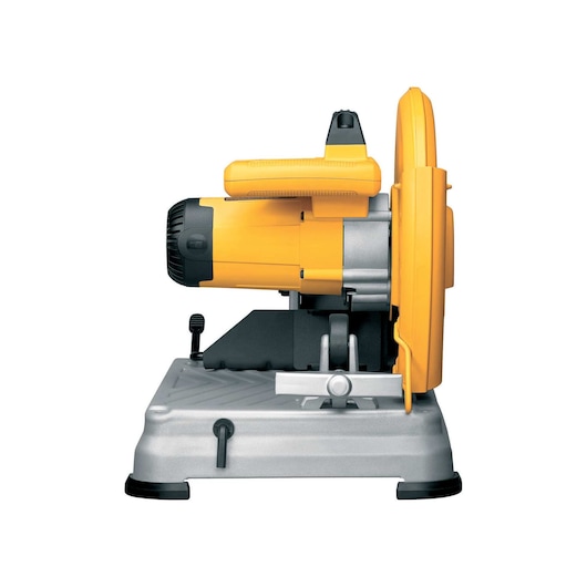 Chop Saw with QUIK-CHANGE™ Keyless Blade Change System being shown from back Chop Saw with QUIK-CHANGE™ Keyless Blade Change System being shown from back