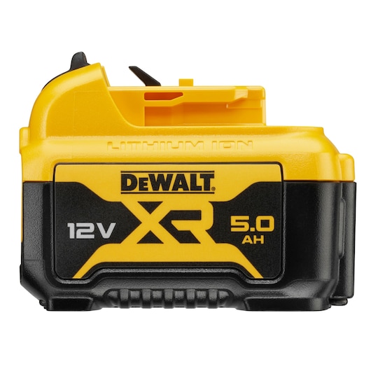 Side View of 12 Volt 5 AMP hours Lithium-Ion Battery Side View of 12 Volt 5 AMP hours Lithium-Ion Battery