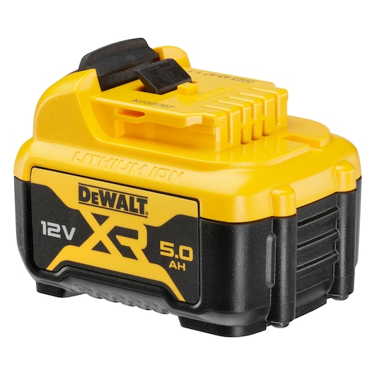 Side View of 12 Volt 5 AMP hours Lithium-Ion Battery Side View of 12 Volt 5 AMP hours Lithium-Ion Battery