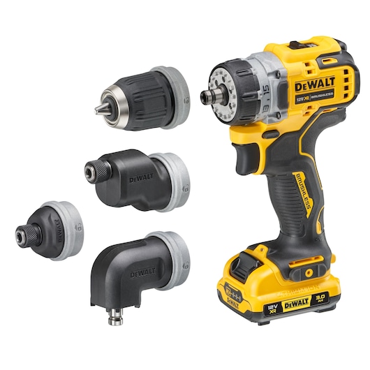 Perceuse Visseuse à têtes multiples XR 12V 3Ah Li-Ion Brushless Perceuse Visseuse à têtes multiples XR 12V 3Ah Li-Ion Brushless