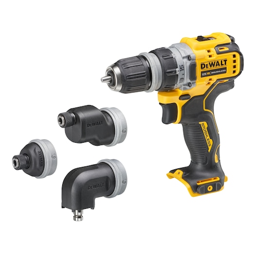 Perceuse Visseuse multi-têtes XR 12V Brushless Perceuse Visseuse multi-têtes XR 12V Brushless