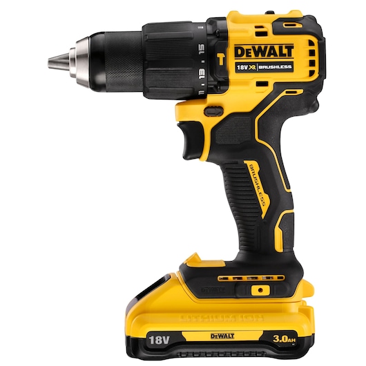 18V XR Compact Brushless Hammer Drill Driver - 2 X 3Ah