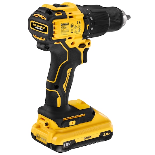 18V XR Compact Brushless Hammer Drill Driver - 2 X 3Ah