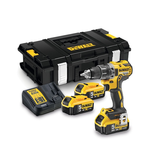 18V XR Brushless Schroef-/boormachine 3x5.0Ah in ToughSystem 18V XR Brushless Schroef-/boormachine 3x5.0Ah in ToughSystem
