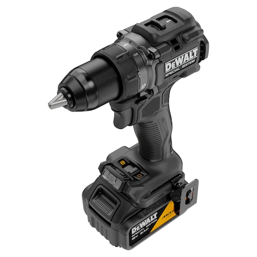 DEWALT cordless drill 18V for construction use, offering portability and efficient performance.