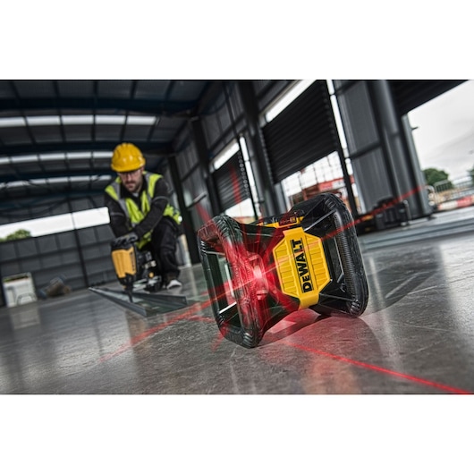 18V XR roterende laser 600m (rood)