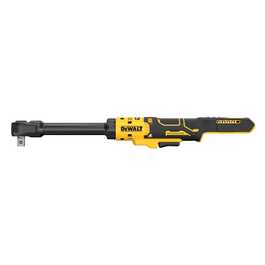 DEWALT 18V XR Brushless _� Extended Ratchet bare unit side view