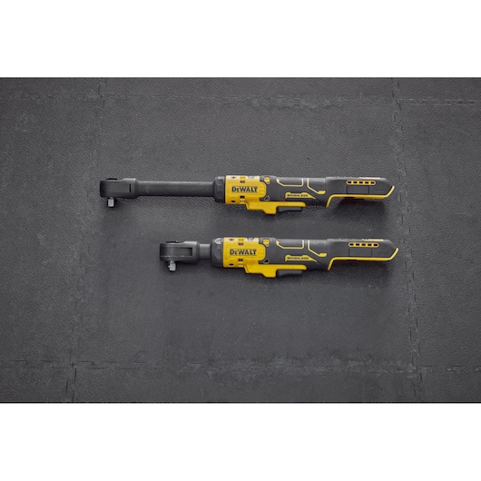 The DEWALT 18V XR Brushless Ratchets DCF513EN 3/8� Extended and DCF513N 3/8� bare units