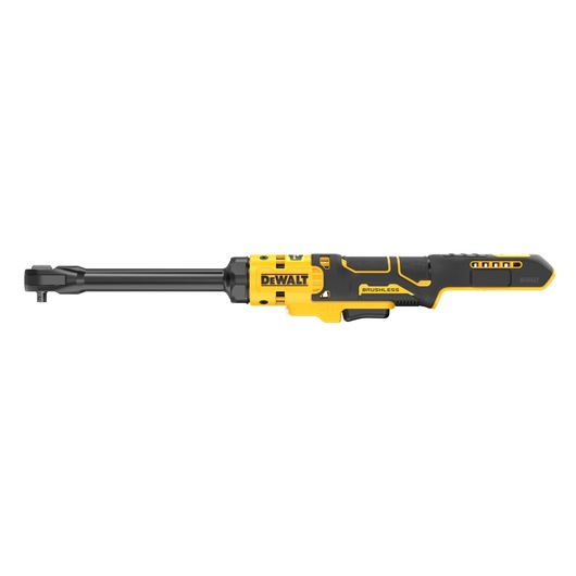 DEWALT 18V XR Brushless _� Extended Ratchet bare unit side view
