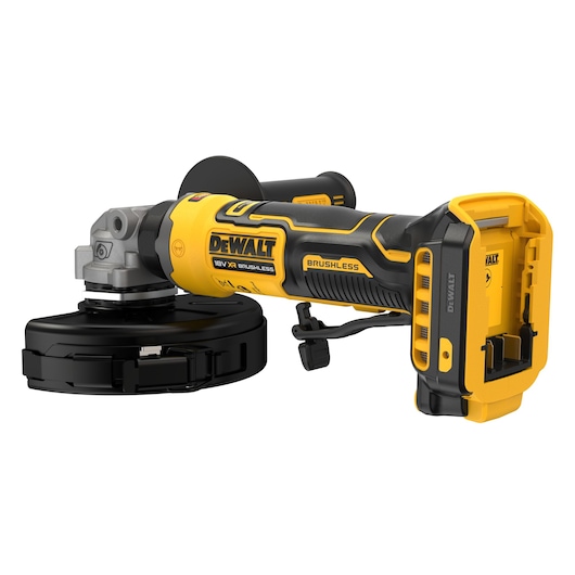 DEWALT 18V XR Compact 125mm Angle Grinder back view