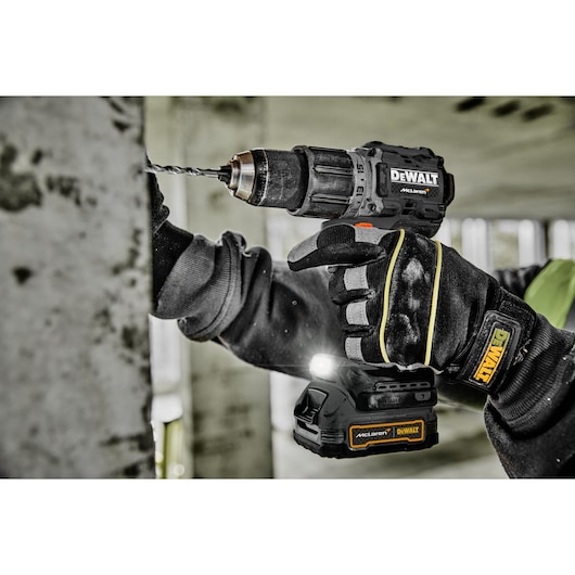 Limited Editon DEWALT/McLaren Drill Driver used in factory using pivoting LED light Limited Editon DEWALT/McLaren Drill Driver used in factory using pivoting LED light