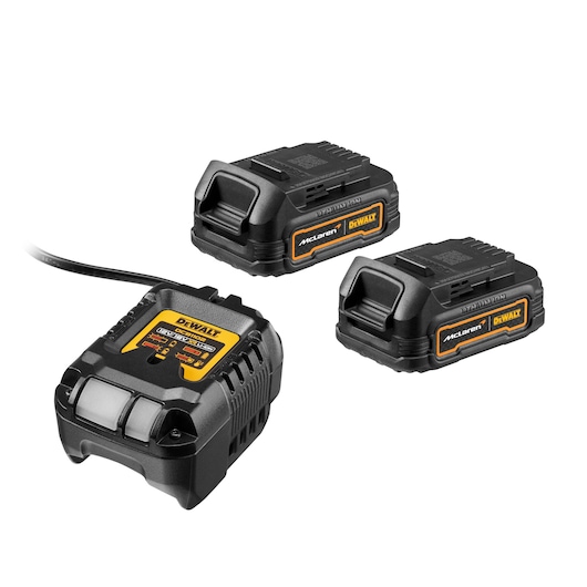 Limited Editon DEWALT/McLaren charger and x2 DCB1102 batteries Limited Editon DEWALT/McLaren charger and x2 DCB1102 batteries