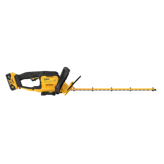 18V XR Hedge Trimmer - with 5AH battery right side view