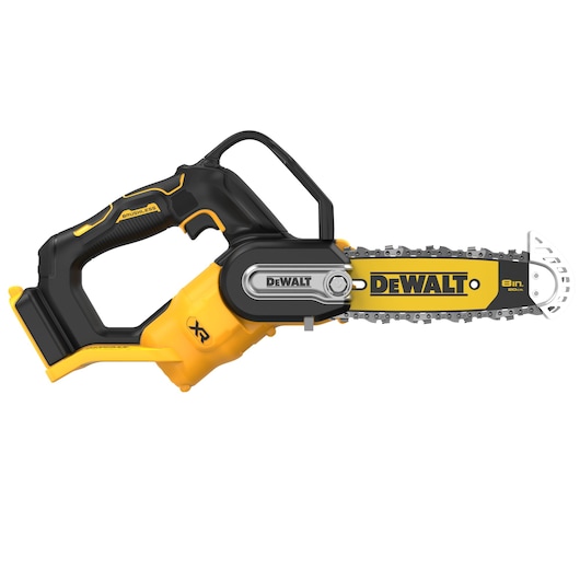 18V XR Brushless Chain Saw bare unit left side view