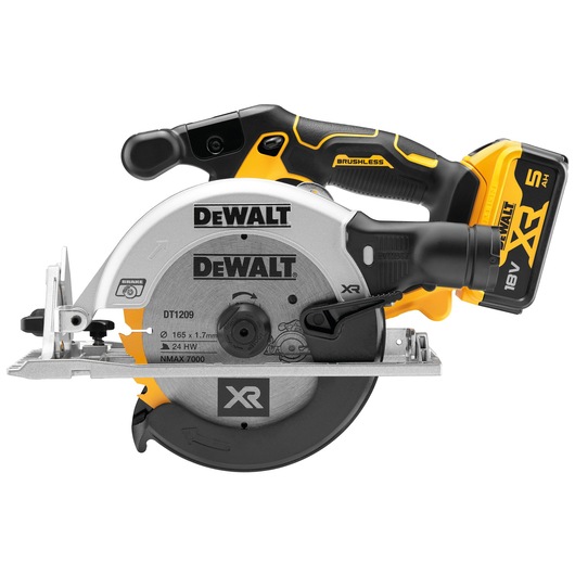 18V XR Brushless 165mm Cirkelzaag 2x 5.0Ah in TSTAK koffer 18V XR Brushless 165mm Cirkelzaag 2x 5.0Ah in TSTAK koffer