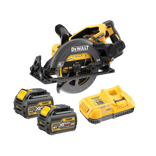 54V XR FLEXVOLT Scie circulaire construction 190mm (alésage losange) 54V XR FLEXVOLT Scie circulaire construction 190mm (alésage losange)