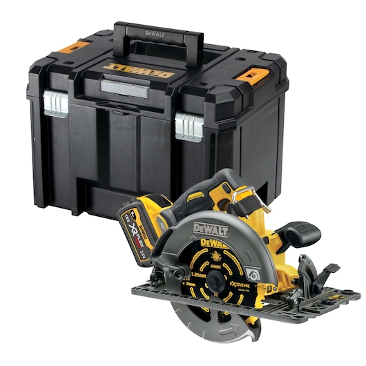 54V XR FLEXVOLT Scie circulaire 190mm (compatible avec rail de guidage) en coffret TSTAK - sans accu ni chargeur 54V XR FLEXVOLT Scie circulaire 190mm (compatible avec rail de guidage) en coffret TSTAK - sans accu ni chargeur