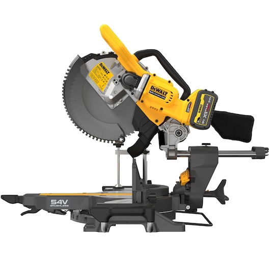 54V XR FLEXVOLT 305MM MITRE SAW LEFT SIDE VIEW 54V XR FLEXVOLT 305MM MITRE SAW LEFT SIDE VIEW