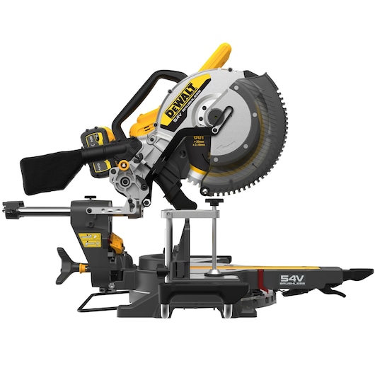 54V XR FLEXVOLT 305MM MITRE SAW RIGHT SIDE VIEW 54V XR FLEXVOLT 305MM MITRE SAW RIGHT SIDE VIEW