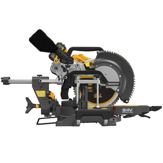 54V XR FLEXVOLT 305MM MITRE SAW RIGHT SIDE ALTERNATIVE VIEW 54V XR FLEXVOLT 305MM MITRE SAW RIGHT SIDE ALTERNATIVE VIEW