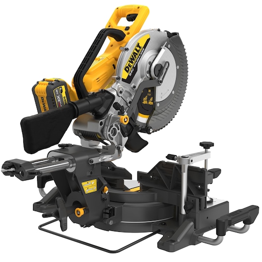 54V XR FLEXVOLT 305MM MITRE SAW REAR 3/4 VIEW