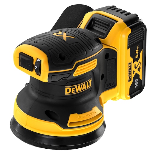 Ponceuse excentrique XR 18V 125mm 2x5Ah LI-ION Brushless Ponceuse excentrique XR 18V 125mm 2x5Ah LI-ION Brushless