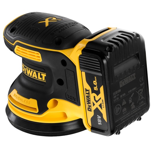 Ponceuse excentrique XR 18V 125mm 2x5Ah LI-ION Brushless Ponceuse excentrique XR 18V 125mm 2x5Ah LI-ION Brushless