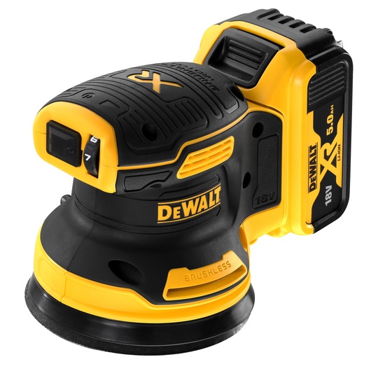 Ponceuse excentrique XR 18V 125mm 2x5Ah LI-ION Brushless Ponceuse excentrique XR 18V 125mm 2x5Ah LI-ION Brushless
