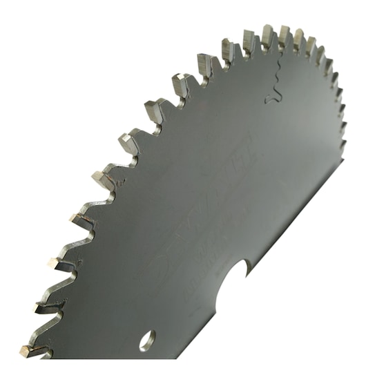 Extreme Workshop Circular Saw Blade close up angled view of teeth