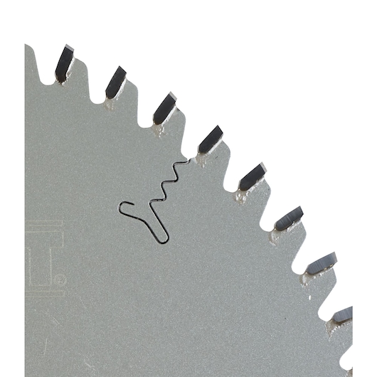 Extreme Workshop Circular Saw Blade close up of expansion slot