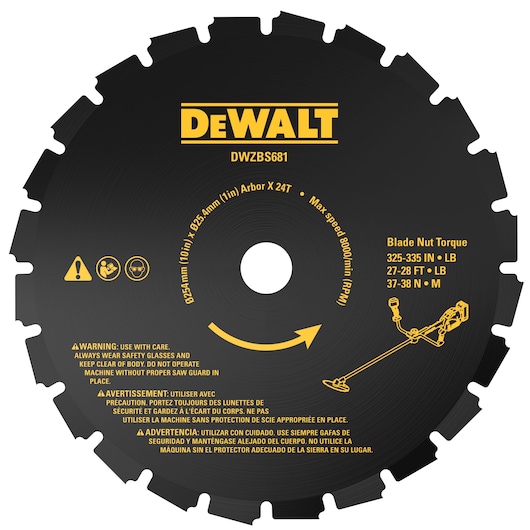 Replacement 25cm Brush Saw Blade (24 T)
