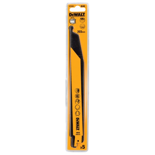 Lames récipro BiM 203mm métal et non-ferreux <3mm Lames récipro BiM 203mm métal et non-ferreux <3mm