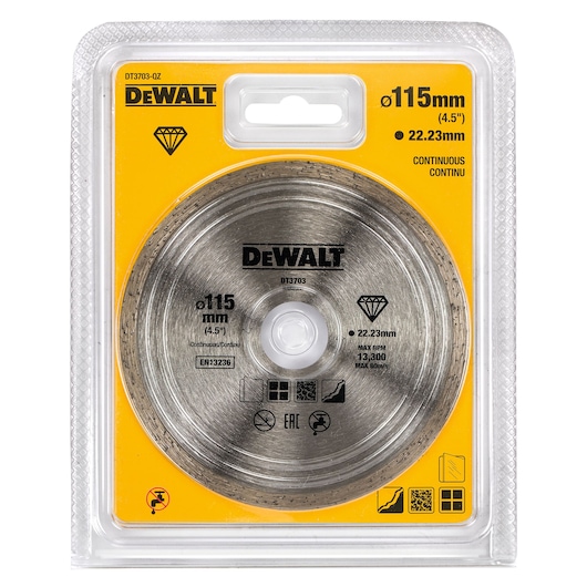 Disque diamant Cont. Ø115mm Disque diamant Cont. Ø115mm