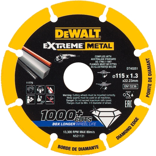 EXTREME METAL doorslijpschijf metaal 115x22.23x1.3mm