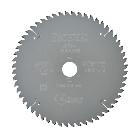 CZB 235x30x56t, trapezium, negatief.5°, kerf 3,0mm