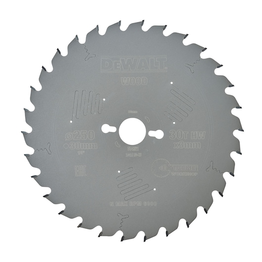 CZB 250x30x30t, wisseltand, positief 10°, kerf 3,0mm