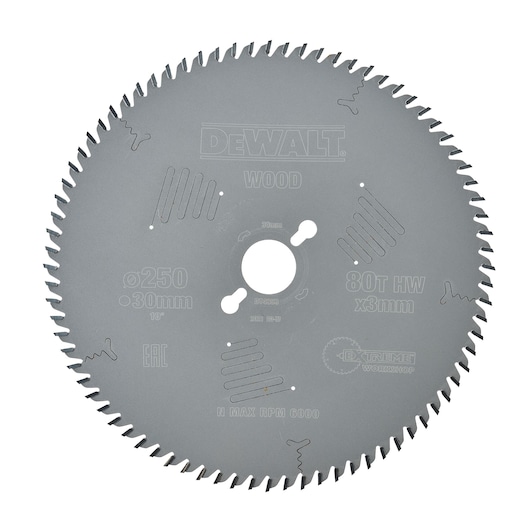 CZB 250x30x80t, wisseltand, positief 10°, kerf 3,0mm