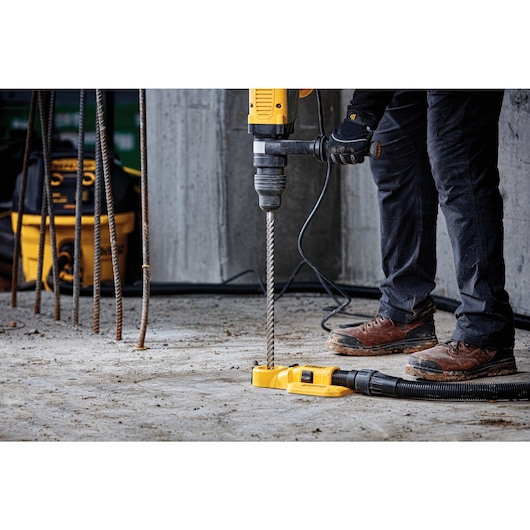 Elite Series Bit drilling into concrete floor Elite Series Bit drilling into concrete floor