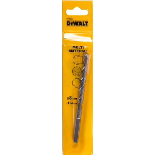 Mèche multi-matériaux Ø8mm, longueur 134mm