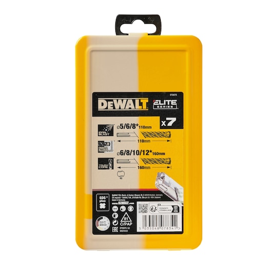 Cassette 7-pcs SDS+ XLR (5, 6x2, 8x2, 10, 12mm) Cassette 7-pcs SDS+ XLR (5, 6x2, 8x2, 10, 12mm)