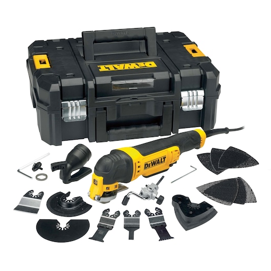 Oscillating multi tool and accessory set with Tstak Oscillating multi tool and accessory set with Tstak