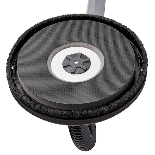 Removable brush segment feature of Electric drywall sander.