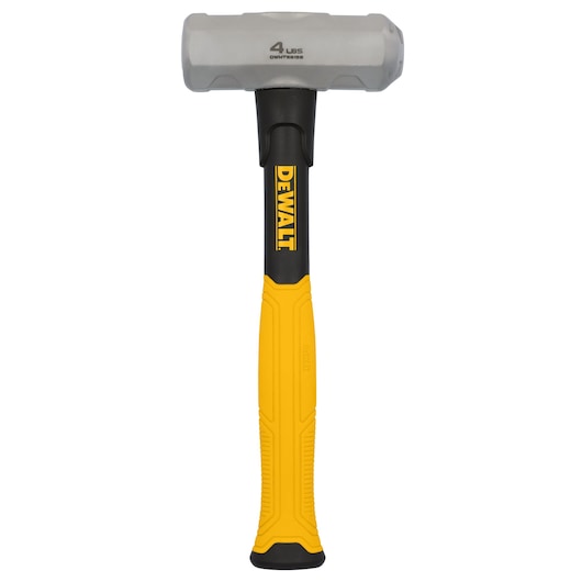 Profile view of DEWALT 4LB engineering hammer on white