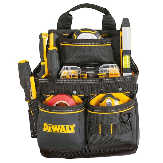 Dewalt Pro Nail Pouch filled with tools