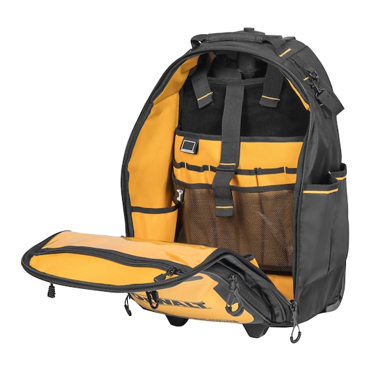 Open Dewalt Pro Backpack on Wheels