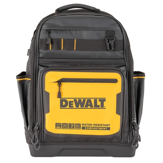 Front view of the Dewalt Pro Backpack Front view of the Dewalt Pro Backpack