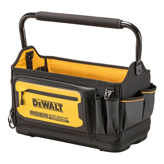 Angle view of the Dewalt 20" Pro Tool Tote" Angle view of the Dewalt 20" Pro Tool Tote"