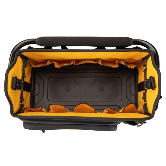 Overview of an open Dewalt 20" Pro Tool Tote " Overview of an open Dewalt 20" Pro Tool Tote "