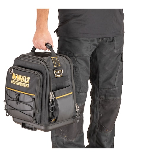 TOUGHSYSTEM 11 inch Half Width Tool  Bag  human scale 